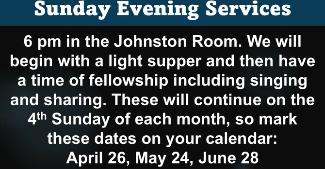 Sunday Evening Services