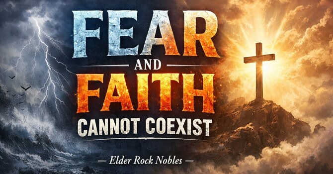 Fear And Faith Cannot Coexist 