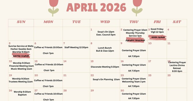 April Calendar