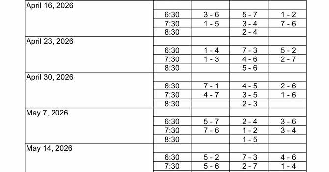 2026 Softball Schedule image