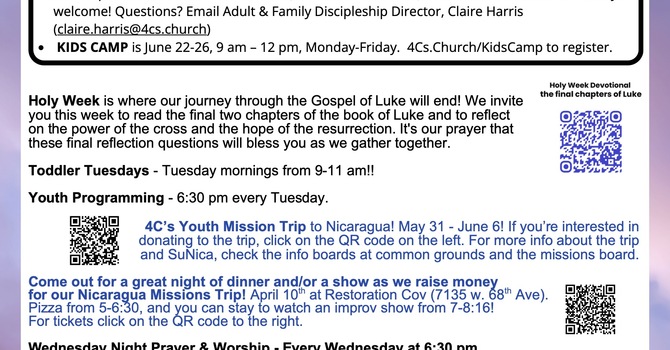 Weekly Bulletin 4/5/26 image