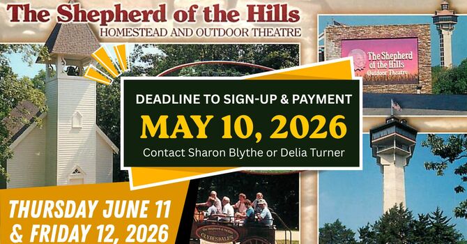 Trip to Branson Shepherd of the Hills