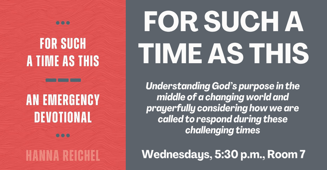 For Such a Time as This