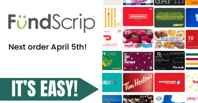 Next Fundscrip Order! image