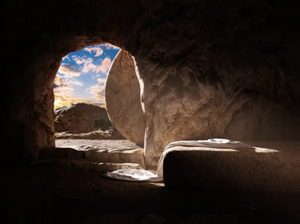 "Do not be alarmed; you are looking for Jesus of Nazareth, who was crucified. He has been raised; he is not here. Look, there is the place they laid him."