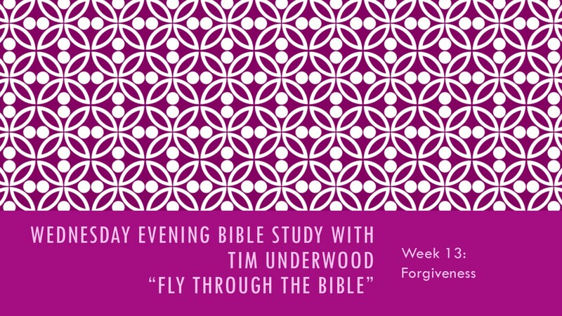 Wednesday Evening Bible Study "FTTB"