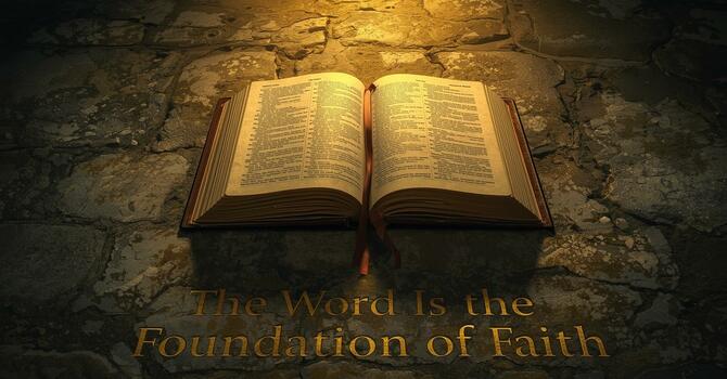 The Word Is the Foundation of Faith image
