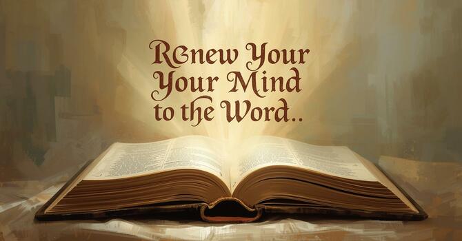 Renew Your Mind to the Word image