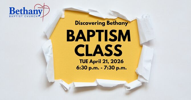 Baptism Class