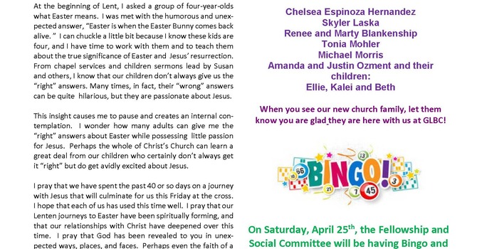 April 2 Newsletter image