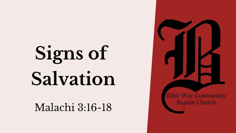 Signs of Salvation