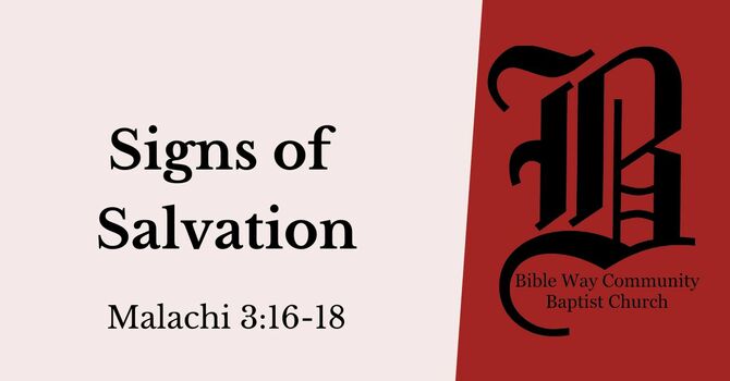 Signs of Salvation