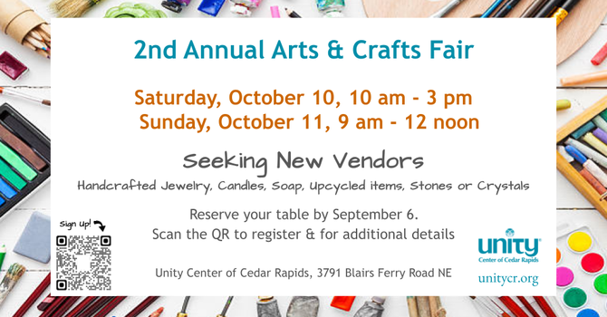 2nd Annual UnityCR Arts & Crafts Fair