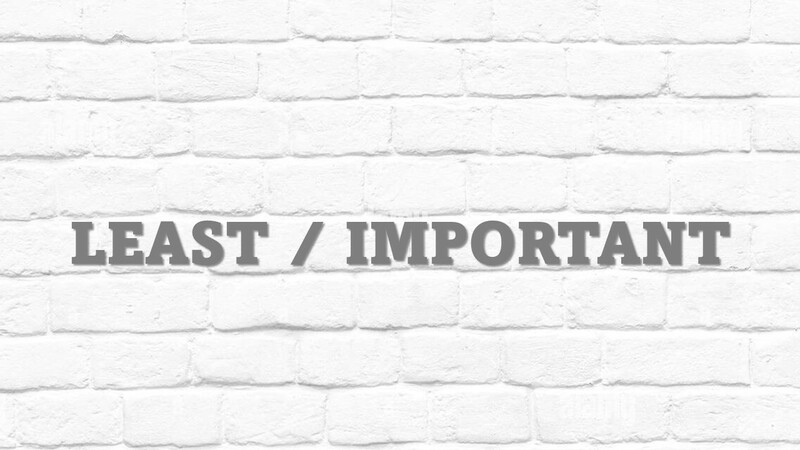 Least/ Important