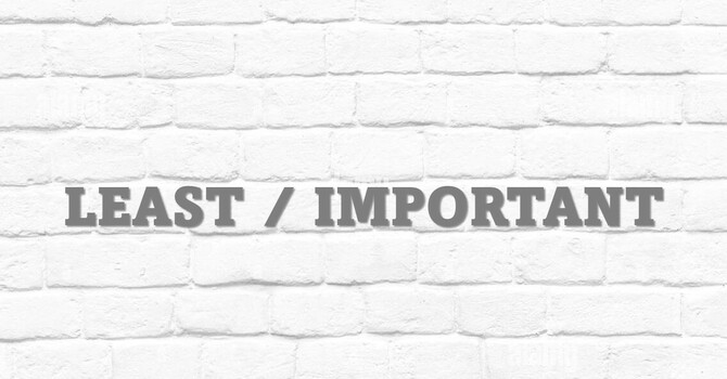 Least/ Important