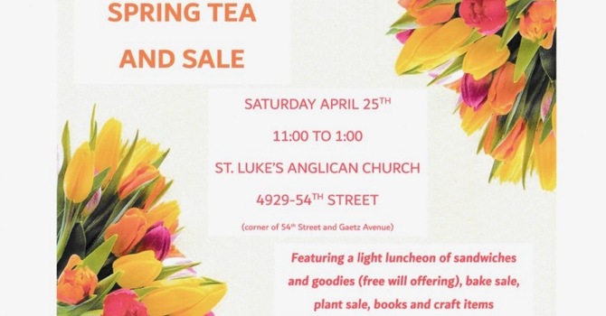 Spring Tea and Sale