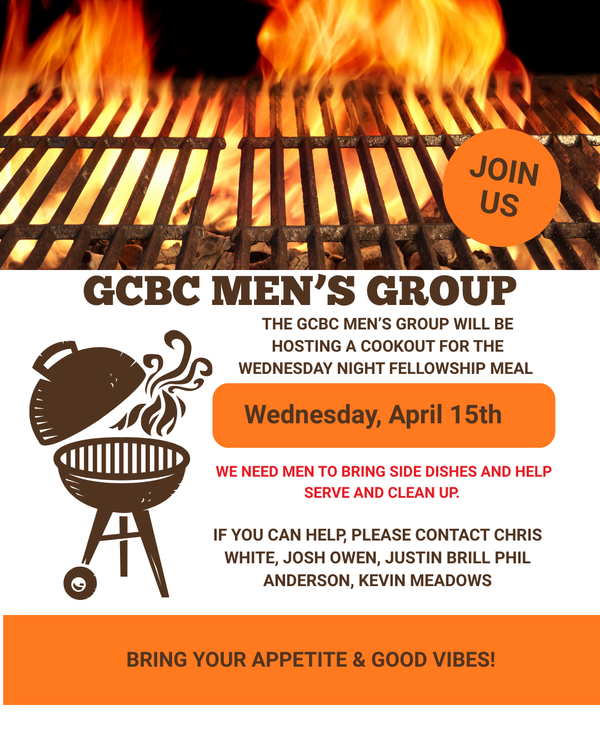 Wednesday Fellowship Dinner April 15, 2026