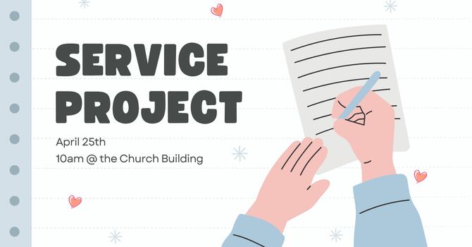 Cards of Encouragement Service Project