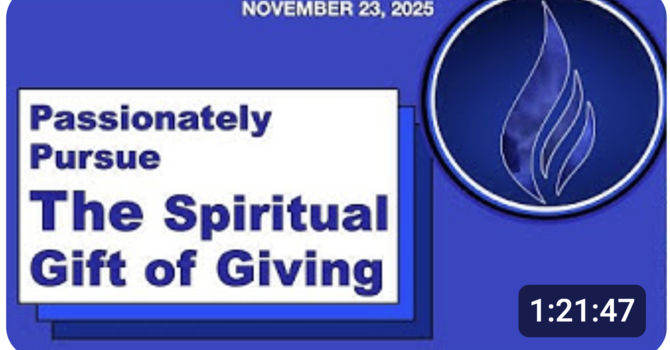  Passionately Pursue: The Spiritual Gift of Giving