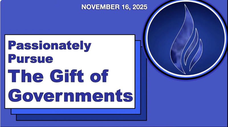  Passionately Pursue: The Gift of Governments