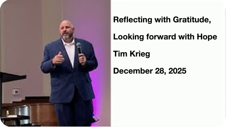  Reflecting with Gratitude, Looking forward with Hope