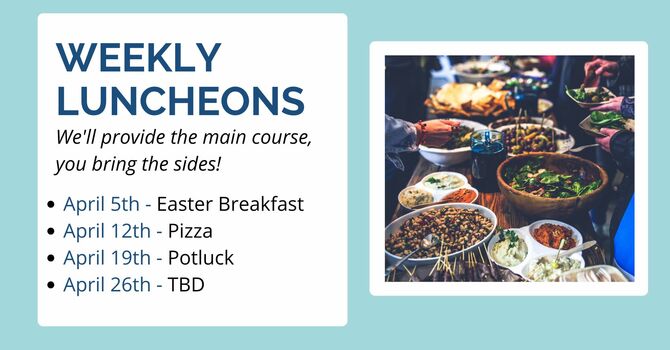 Weekly Church Fellowship Meals image