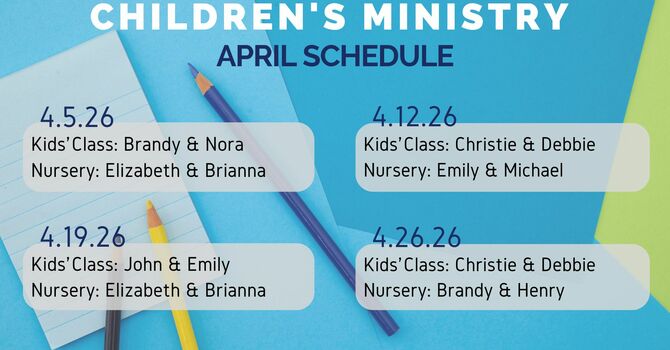 Children's Ministry Volunteer Rotation image