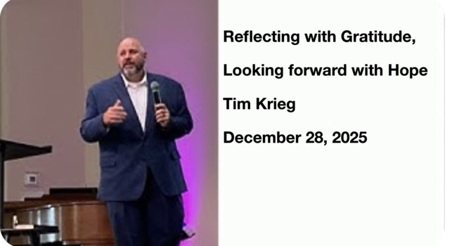  Reflecting with Gratitude, Looking forward with Hope