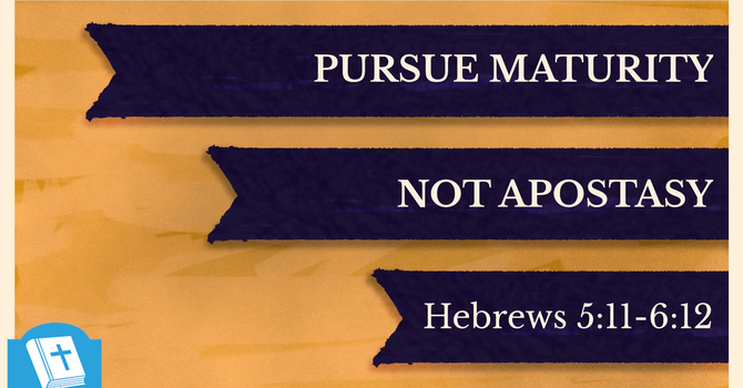 Pursue Maturity Not Apostasy