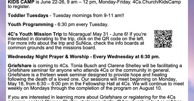 Weekly Bulletin 4/12/26 image