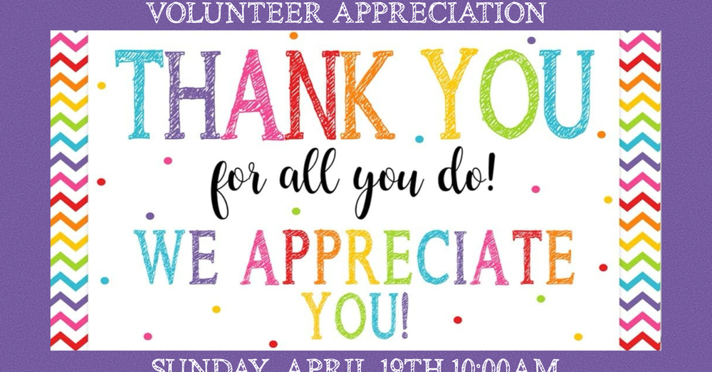 Volunteer Appreciation Reception