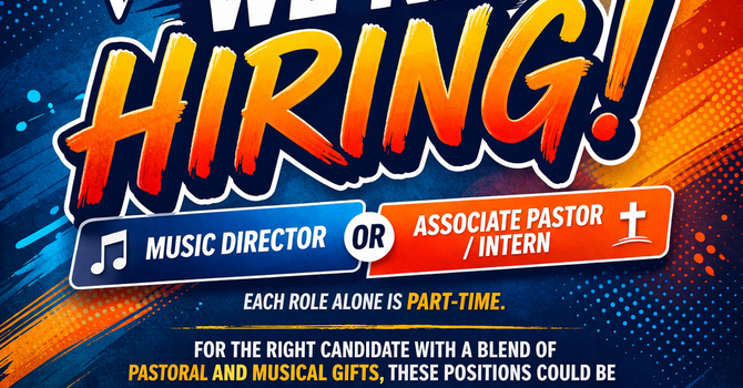 We’re Hiring at Christ the Victor! image
