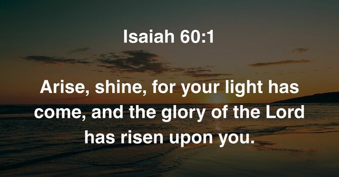 Isaiah 60:1 image