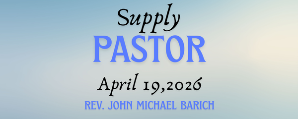 Supply Pastor April 19, 2026