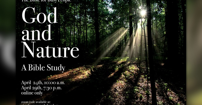 God and Nature: A Bible Study