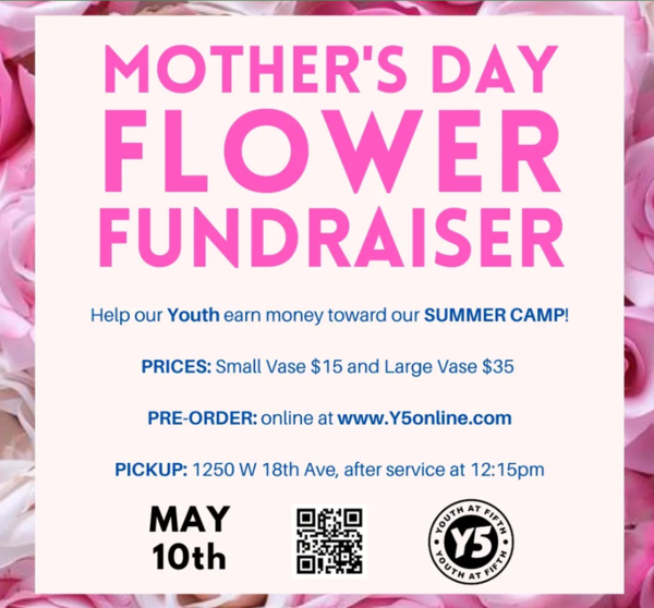 Y5 Mother's Day Flower Fundraiser