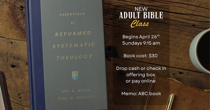 New Adult Bible Class Series