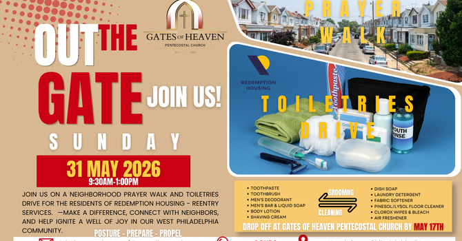 "Out the Gate" Sunday