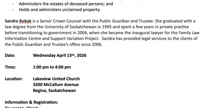 SK OFFICE OF THE PUBLIC GUARDIAN AND TRUSTEE