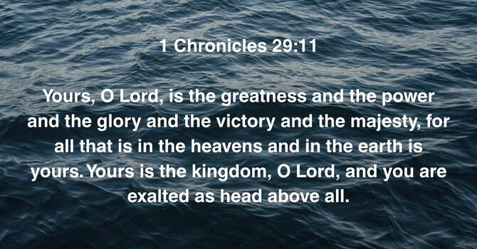 1 Chronicles 29:11 image