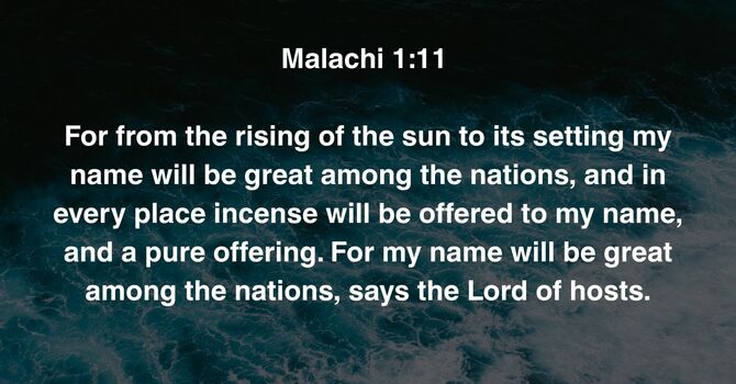 Malachi 1:11 image