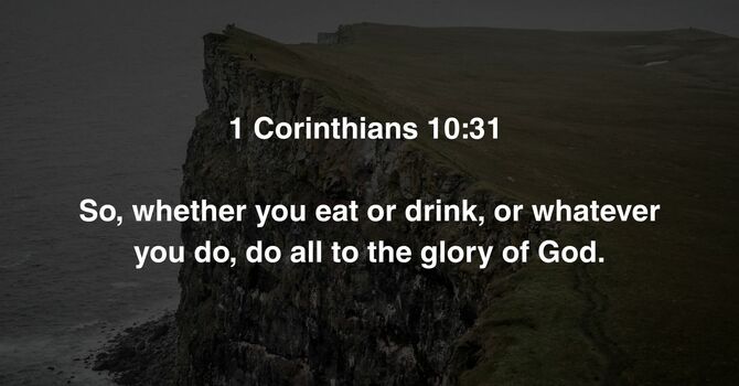 1 Corinthians 10:31 image