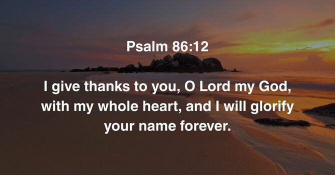 Psalm 86:12 image