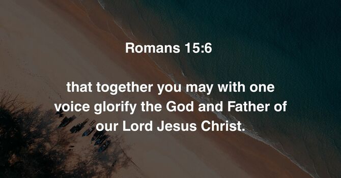 Romans 15:6 image