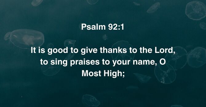 Psalm 92:1 image