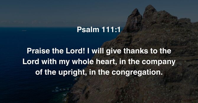 Psalm 111:1 image