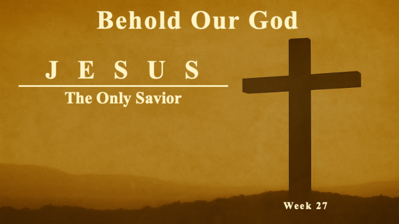 Jesus: The Only Savior