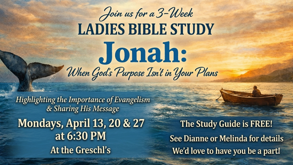 Ladies Bible Study - Starts Tomorrow!