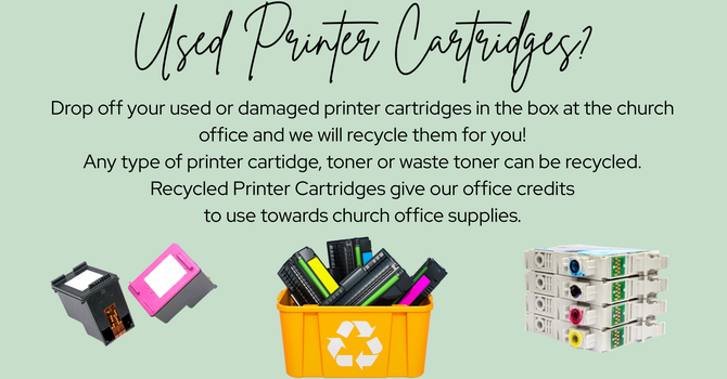 Do you have used printer cartridges? image