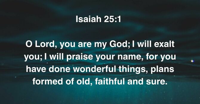 Isaiah 25:1 image